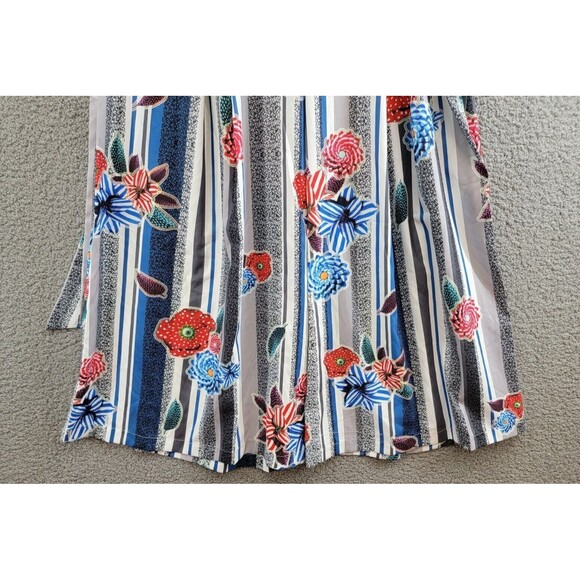 Gracia Women's Floral Print High Waist Wide Leg Pants, Multi, XL - Picture 4 of 5